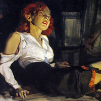 noir, redbook, illustration art, Fu Manchu
