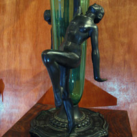 Frankart, art deco, trumpet vase, 