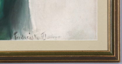 The artist's signature lower middle