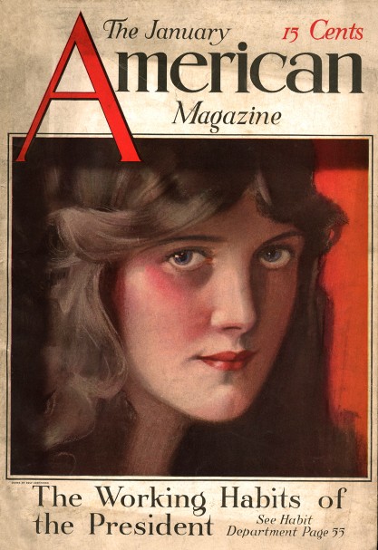 American Magazine with pastel artwork as cover (included in sale)