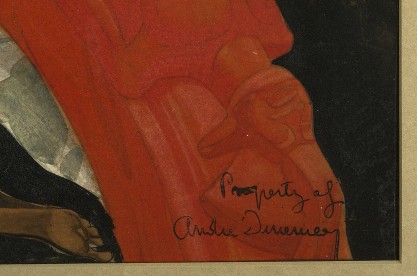 Inscribed by the artist lower left
