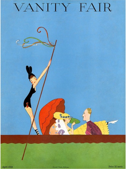 The painting as it appeared as the cover for Vanity Fair, April 1919