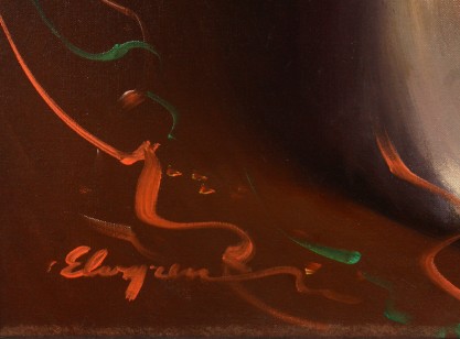The artist's signature lower left 