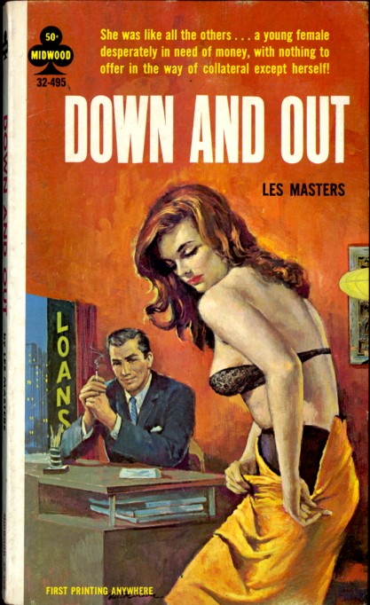Painting as it appeared as the cover for Down And Out 