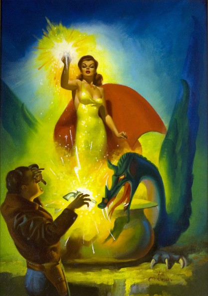 Full view of pulp cover painting