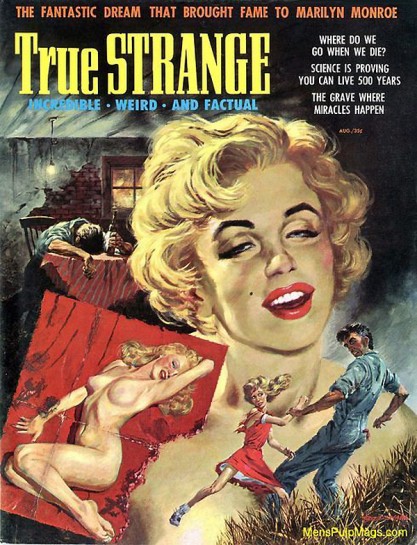 The painting as it appeared as the cover of True Strange Magazine