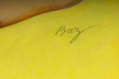 The artist's signature lower right 
