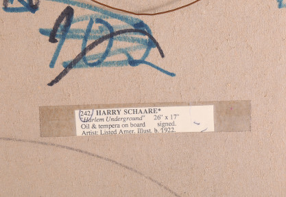 Verso label detail 