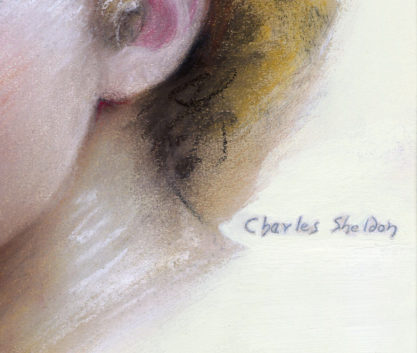 The artist's signature middle right 